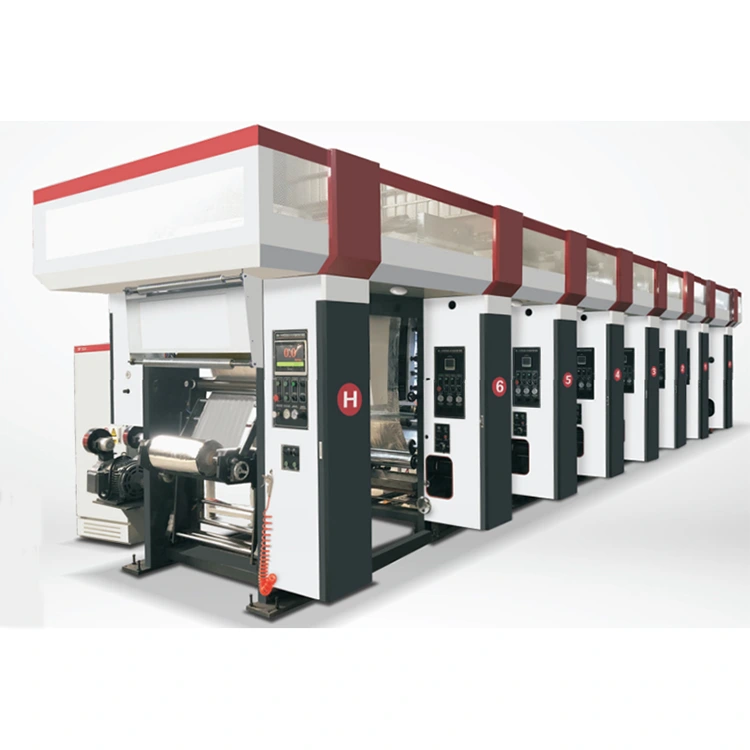 Macchina da stampa rotocalco automatica computerizzata a 3-12 colori Motore a tre vettori