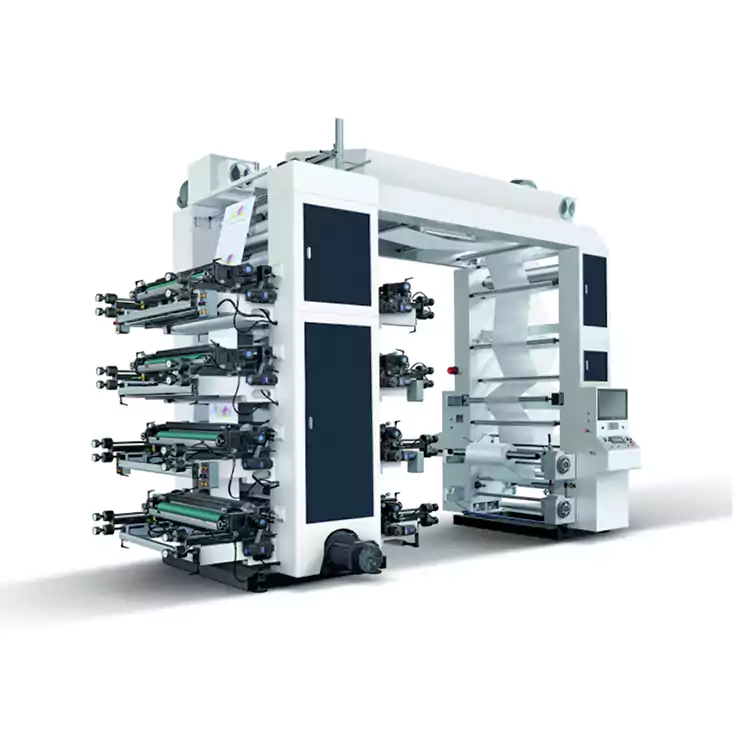 Macchina da stampa flessografica per sacchetti di carta flessografica a 8 colori