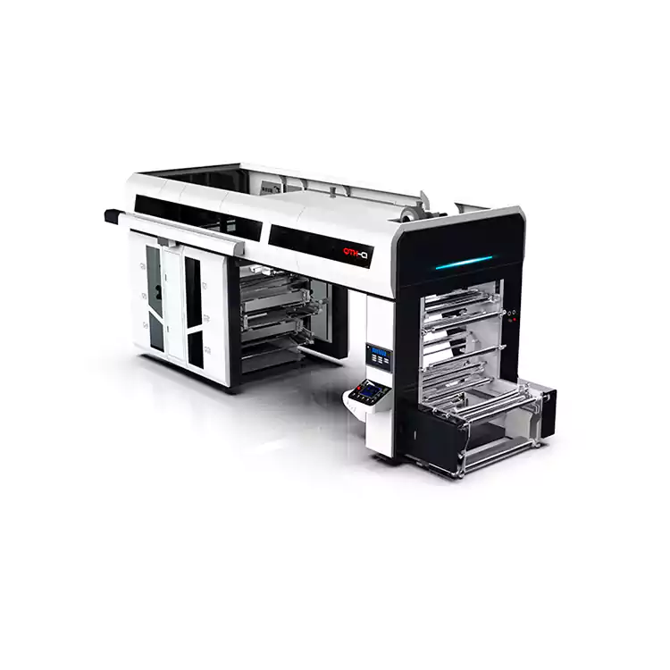 Macchinari per stampa flessografica in plastica a 6 colori a tamburo centrale